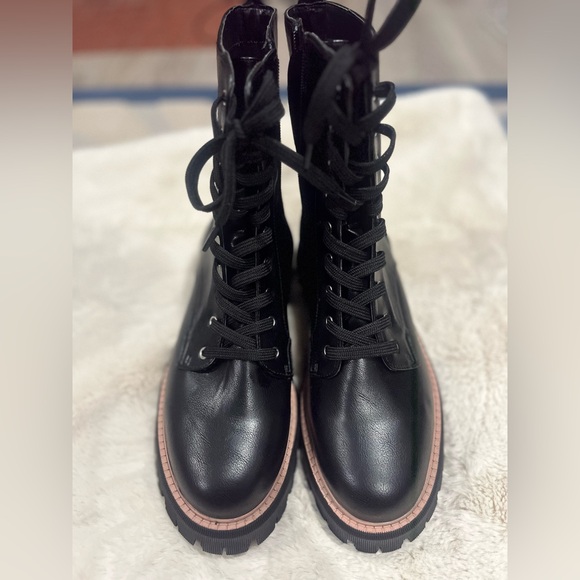 DV by Dolce Vita Black Chunky Combat Boots - Picture 2 of 7